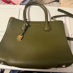 Michael Kors Forest Green Satchel